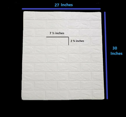 Vista 4 de BookishBunny Papel tapiz de espuma de piedra 3D para techo, azulejos autoadhesivos para pared del hogar, panel grande, 27 x 30 pulgadas, 0.236 in