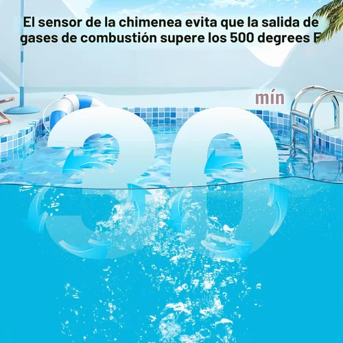 Vista 5 de Funmit 42002-0024S Sensor de Flue de Pila de Reemplazo para Sistema Eléctrico de Calentadores de Piscina y Spa Pentair Sta-Rite MasterTemp
