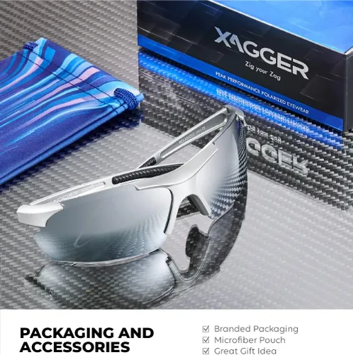 Vista 5 de Lentes de sol polarizados deportivos para hombres y mujeres, con diseño envolvente, UV400, para correr, béisbol, sóftbol, ciclismo, conducción
