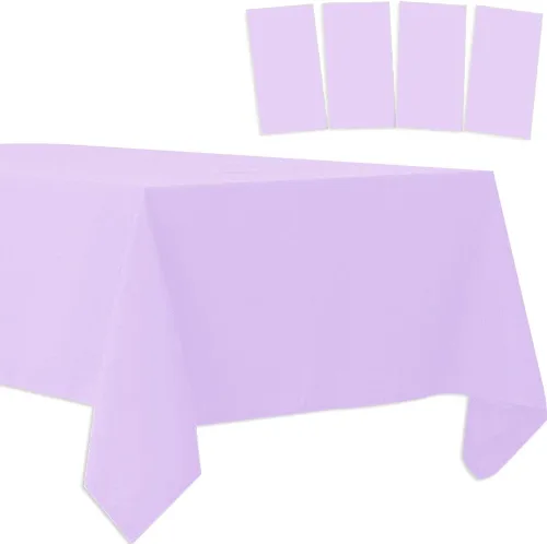 Vista 21 de Paquete de 2 manteles de plástico desechables, manteles de plástico para barbacoa, picnic, cumpleaños, bodas, fiestas, impermeables y a prueba