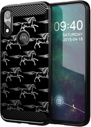 Vista 19 de CasesOnDeck - Funda compatible con Motorola Moto E (2020), diseño delgado, flexible, elegante, de protección contra golpes, funda de poliuretano