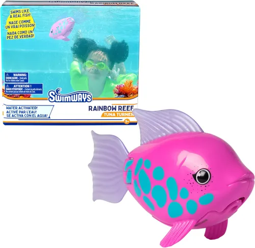 Vista 11 de SwimWays Rainbow Reef Shark Toy, Finn Diesel Kids Shark Pool Toy and Swimming Accessory, Self-Activated Water Toys, Learn to Swim Pool Toys for Kids