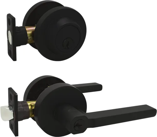 Vista 9 de Nuk3y Thor Series Slim Round Modern Contemporary (cerrojo de seguridad [cilindro único], negro mate)