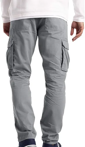 Vista 4 de Cargo Pants for Men Baggy Relaxed Fit Causal Work Trousers Outdoor Hiking Cargo Sweatpants Pockets Athletic Joggers