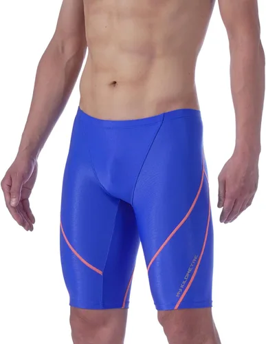 Vista 12 de MY KILOMETRE Traje de Baño para Hombre Jammer de Natación Sólido Jammers de Natación Endurance Largo de Carrera Entrenamiento Luz roja