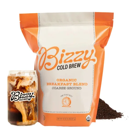 Vista 13 de Bizzy Café de Filtro Orgánico Mezcla para el Desayuno Café Molido Grueso Tostado Medio-Claro Micro Filtrado Grado Especialidad 100%
