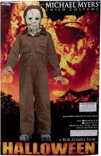 Vista 2 de Disfraz de Michael Myers para niños de Rob Zombie, Marrón