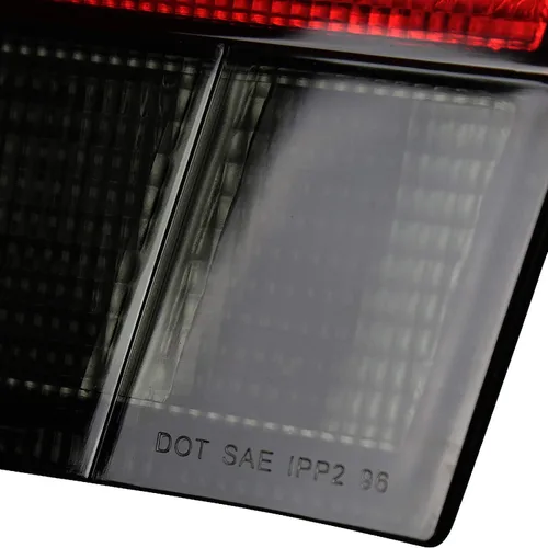 Vista 9 de SPEC-D TUNING Luces traseras de lentes ahumadas rojas compatibles con Honda Civic Coupe 1996-2000 de 2 puertas, conjunto de par izquierdo + derecho