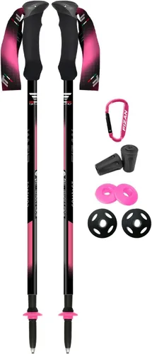 Vista 12 de Fizan 3 bastones de senderismo compactos: ultraligeros de 5.6 onzas, para mochileros, bastones de senderismo, ajustables, plegables, ajuste Corcho