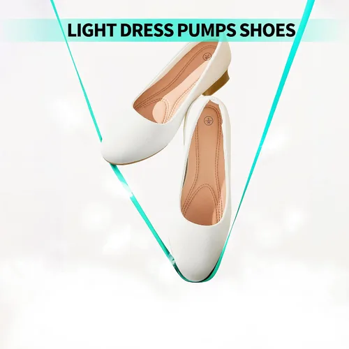 Vista 4 de ALTOCIS Zapatos de tacón grueso de bloque bajo para mujer, elegantes zapatos cerrados con punta redonda y plataforma baja para oficina