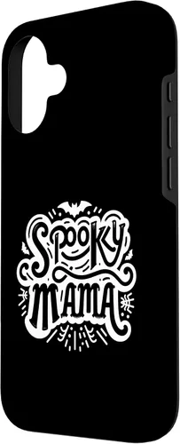 Vista 2 de Spooky Mama Halloween Mom Season Bat Mommy Parent Case for iPhone 16