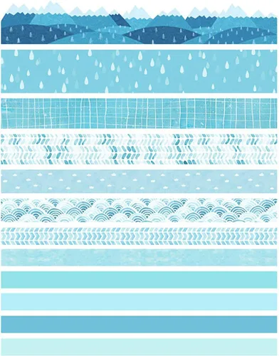 Vista 3 de Vilihkc Washi Tape - Juego de 12 rollos de cinta adhesiva decorativa Washi para manualidades, niños, álbumes de recortes, diario de viñas, envoltura