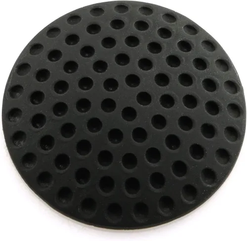 Vista 7 de HJ Garden 6 protectores de pared negros para manija de puerta, parachoques de goma autoadhesiva, silenciador, almohadilla de choque para el hogar