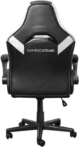 Vista 6 de Trust GXT 703W Riye - Silla para videojuegos, color negro y blanco