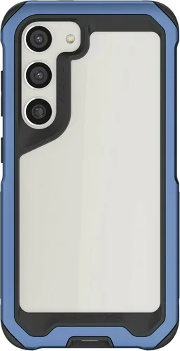 Vista 98 de Ghostek Atomic - Funda delgada para Galaxy Z Flip 4, parte trasera de aramida con parachoques de aluminio rojo, funda protectora de doble capa a