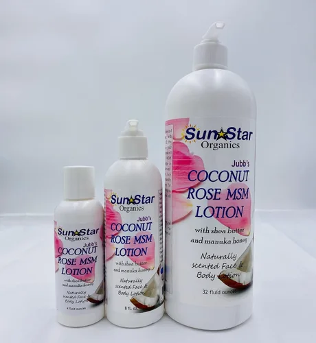 Vista 4 de MSM Loción - Rosa de Coco 4oz