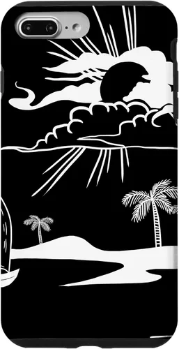 Vista 9 de Funda de regalo para iPhone 14 Beach Sunset Minimal Cool Tropical Summer Vacation