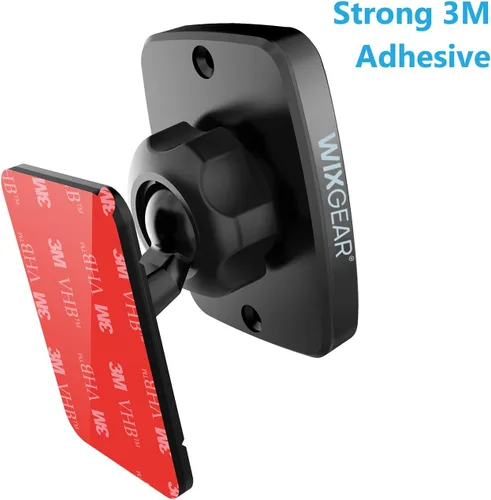Vista 3 de WixGear - Soporte magnético para teléfono para automóvil, soporte magnético universal para tablero, para teléfonos celulares y mini tabletas