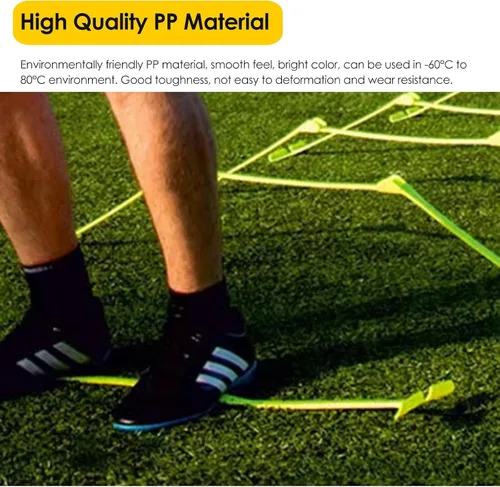 Vista 4 de YXXSDP Estragos de agilidad de velocidad ligera para entrenamiento, juego de obstáculos de entrenamiento de obstáculos ajustable portátil