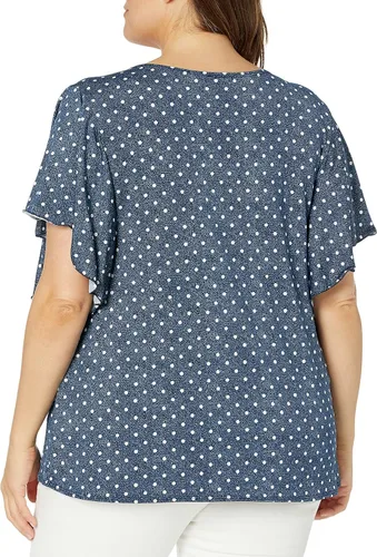 Vista 2 de Star Vixen Angel-Sleeve Top - Camiseta de manga corta para mujer