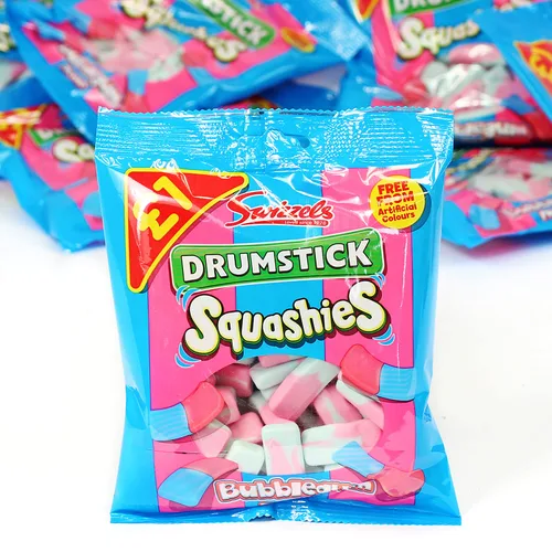 Vista 4 de Swizzels Baquetas Squashies Sabor Bubblegum
