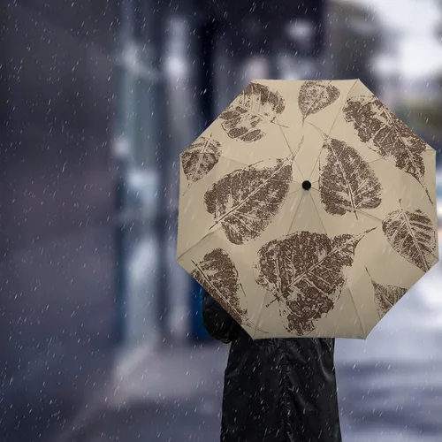 Vista 3 de DHDM Parasol Umbrella for Outdoor Automatic Eight Strands Rain Umbrella Adults Shade Umbrellas