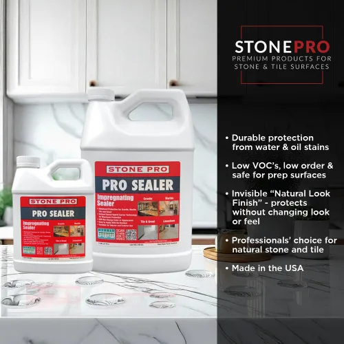 Vista 2 de StonePro Pro - Sellador para impregnar para mármol y azulejos
