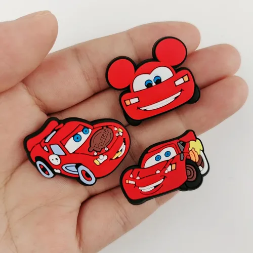 Vista 4 de Aimeryup 25pcs Cute Cartoon Charms for Boys Girls,Dog Car Shoe Charms for Kids Teens Adults,PVC Shoe Decoration Charms for Gift Birthday Party