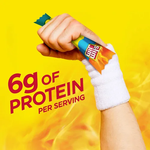 Vista 4 de Slim Jim Palitos de carne ahumada, sabor suave, 6g de proteína por porción, tamaño de aperitivo, relleno de calcetines, 0.28 onzas (14 unidades)