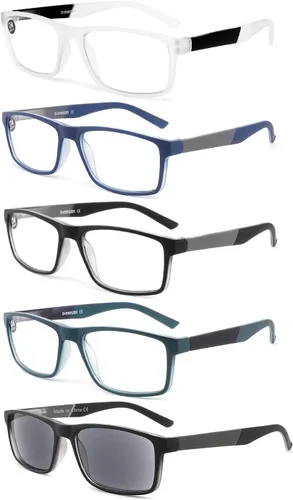 Vista 12 de Gafas de Lectura con Bloqueo de Luz Azul Paquete de 4 Lectores de Computadora para Mujeres y Hombres, Anteojos con Filtro de Rayos UV Antirreflejos