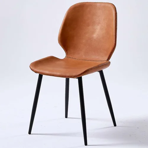 Vista 11 de Modern Luxury PU Leather Dining Chair,Armless Accent Office Chairs, Comfortable backrest Sturdy Dressing Stool,with Metal Frame,for Kitchen Living