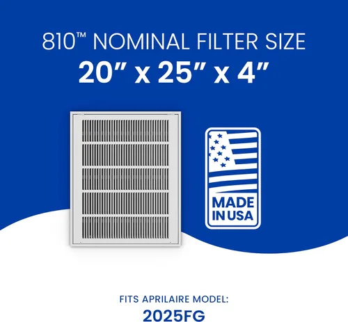 Vista 16 de AprilAire Filtro de repuesto 810 para purificador de aire para toda la casa 2025FG - MERV 11, aire limpio y polvo, filtro de aire de 20x25x4
