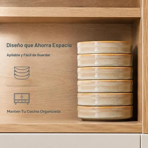 Vista 9 de ONEMORE Ramekins - Juego de 6 moldes aptos para horno, 4 onzas, cuencos de cerámica para souffle, natillas, salsa de inmersión, postre, microondas
