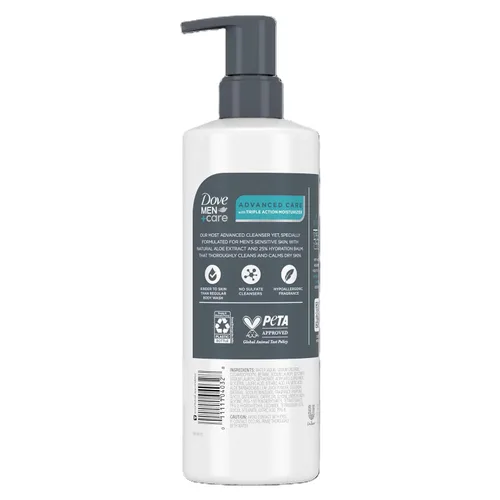 Vista 2 de Men+Care, Limpiador facial + corporal, Calm, 16.9 fl oz (16.9 fl oz), Dove