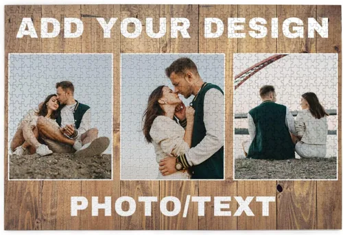 Vista 10 de Rompecabezas personalizados de fotos de 300/500/1000 piezas, rompecabezas personalizados para adultos, familia, cumpleaños, boda, amigos