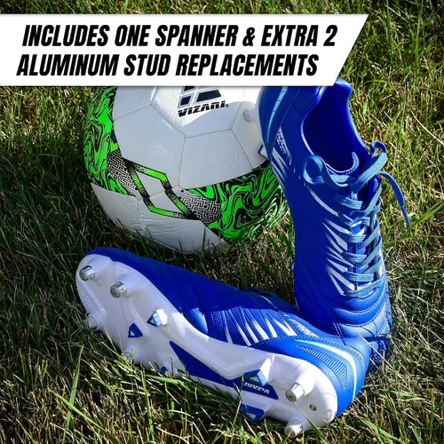 Vista 5 de Vizari Zapatos de fútbol Valencia SG Soft Ground para hombre para superficies y campos de juego suaves o húmedos