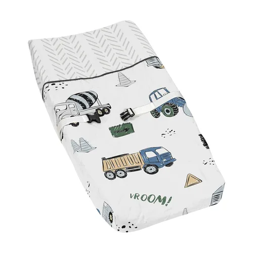 Vista 12 de Sweet Jojo Designs Funda para cambiador rojo, blanco y azul para colección deportiva de parche de béisbol