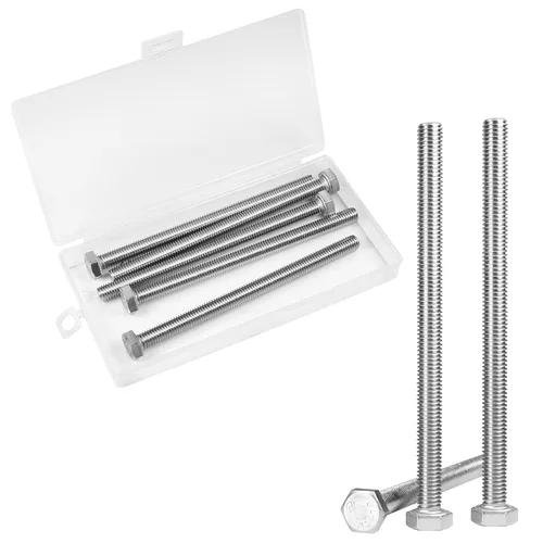 Vista 13 de 25 Piezas M6 Tornillos Hexagonales M6-1.0 x 16mm Tornillo de Cabeza Hexagonal 304 Acero Inoxidable M6-1.0mm Tornillos Hexagonales Tornillos