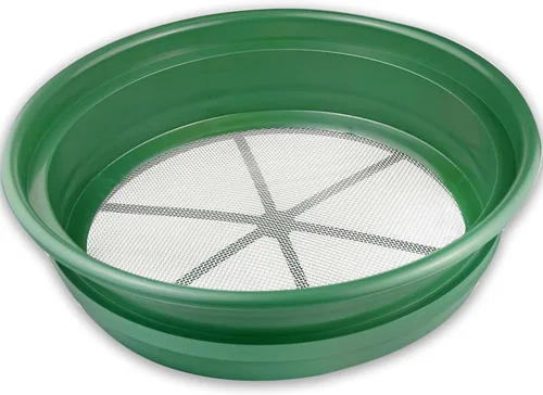 Vista 15 de SE Bandeja Clasificadora Apilable para Prospección de Oro de 13.25 Pulgadas de Ancho - Bandeja de Tamizado con Malla de Acero Inoxidable de 1/2
