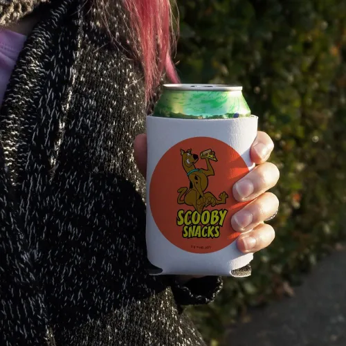 Vista 3 de Scooby Snacks - Enfriador de latas – Funda aislante plegable para bebidas – Soporte aislado para bebidas