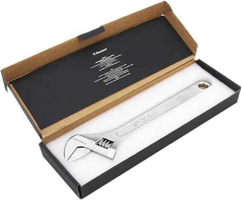 Vista 7 de Llave ajustable de 12 pulgadas Herramienta de mano profesional CR-V Llave de media luna de acero