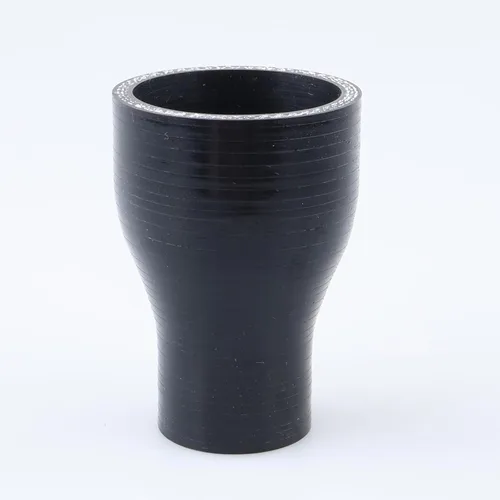 Vista 22 de AC PERFORMANCE ID de 1" a 1/2" (25mm a 13mm) Manguera de silicona recta reductora de 3 capas reforzada negra, 3" de longitud Negro