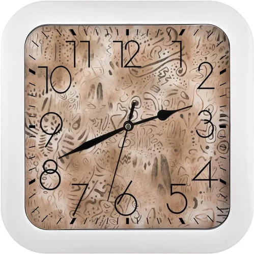 Vista 26 de 10" Square Modern Wall Clock,Americana Flag Deer Print Kitchen Clocks Wall Battery Operated,Silent Non Ticking Unique Funny Cute Wall Clock for