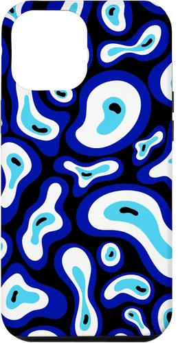 Vista 26 de Malvado de ojo turco Groovy Swirl patrón Good Vibes teléfono caso para iPhone 17
