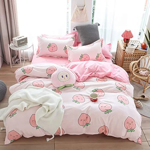 Vista 27 de Juego de ropa de cama de dibujos animados para niños, funda de edredón con estampado de vaca, funda de edredón negra y blanca, funda de edredón