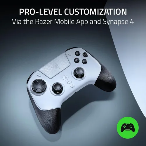 Vista 4 de Razer Raiju V3 Pro Wireless Controller: Officially licensed for PlayStation, PS5, PC - Lag-free Esports Grade Performance - 6 Remappable Buttons