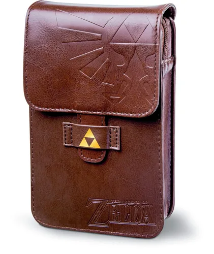 Vista 6 de PowerA The Legend of Zelda Adventurer's Pouch - Nintendo 3DS Wii GameCube - Brown