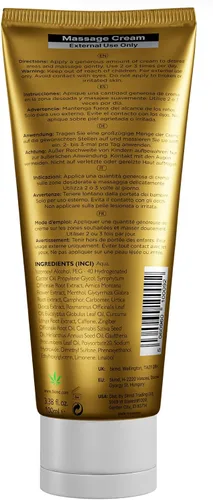 Vista 9 de 5kind Crema de cáñamo extra fuerte, 3.4 onzas líquidas, máxima fuerza, crema tópica natural, masaje muscular para espalda baja, articulaciones