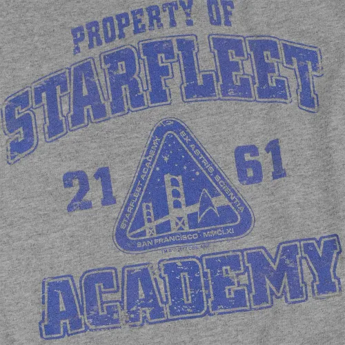 Vista 5 de Popfunk Star Trek Distressed Starfleet Academy Unisex Adult T Shirt