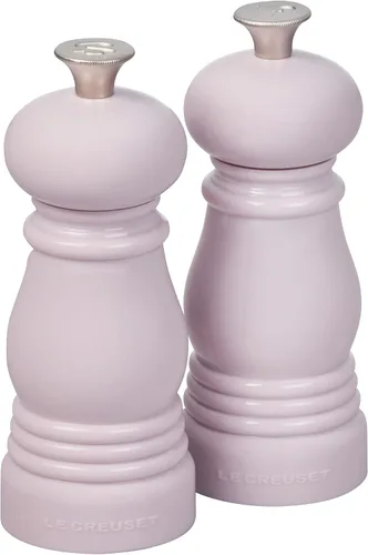 Vista 11 de Le Creuset Petite Juego de Molinillo de Sal y Pimienta, 5" x 2" cada uno, Blanco y Negro